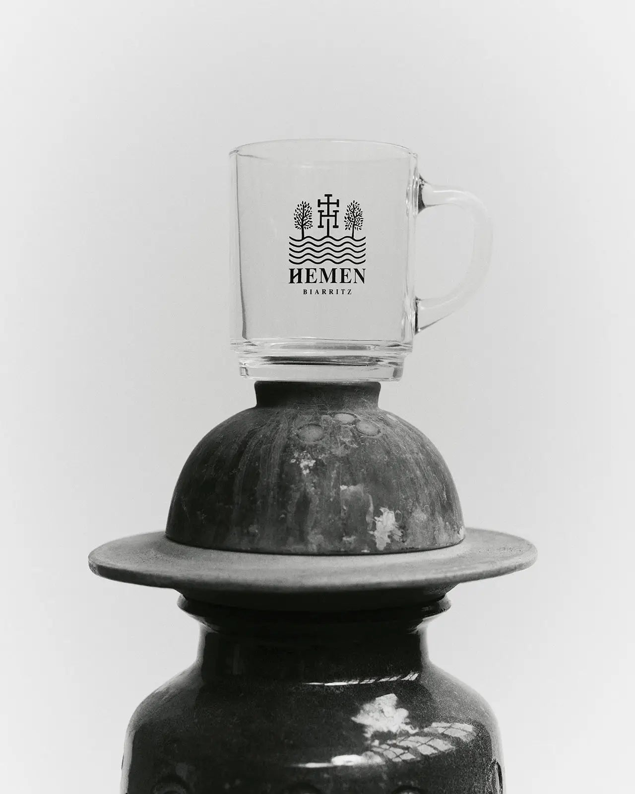 men quality glass mug hemen biarritz