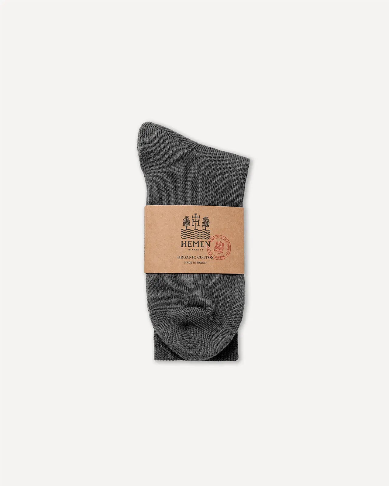 HMN04 socks heather grey Hemen Biarritz