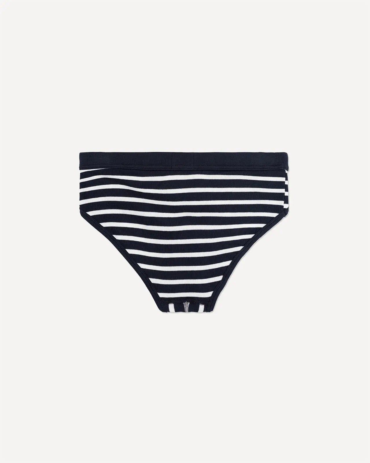 Men's brief breton stripe deep marine back Etor Hemen Biarritz