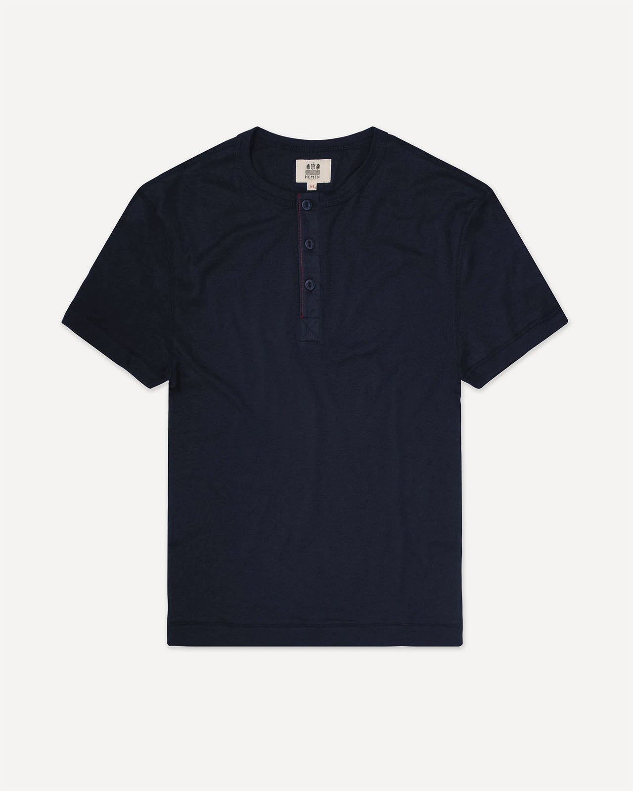 Men's henley deep marine front Luzien Hemen Biarritz