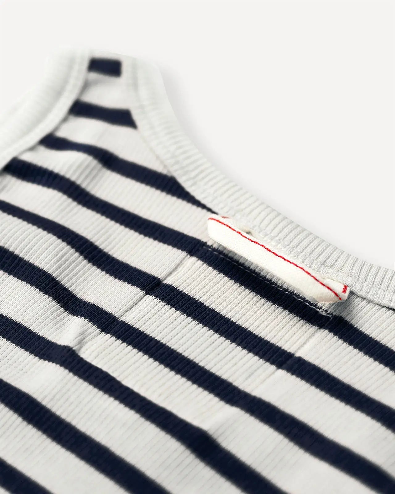 Men's tank top breton stripe marine detail Gari Hemen Biarritz
