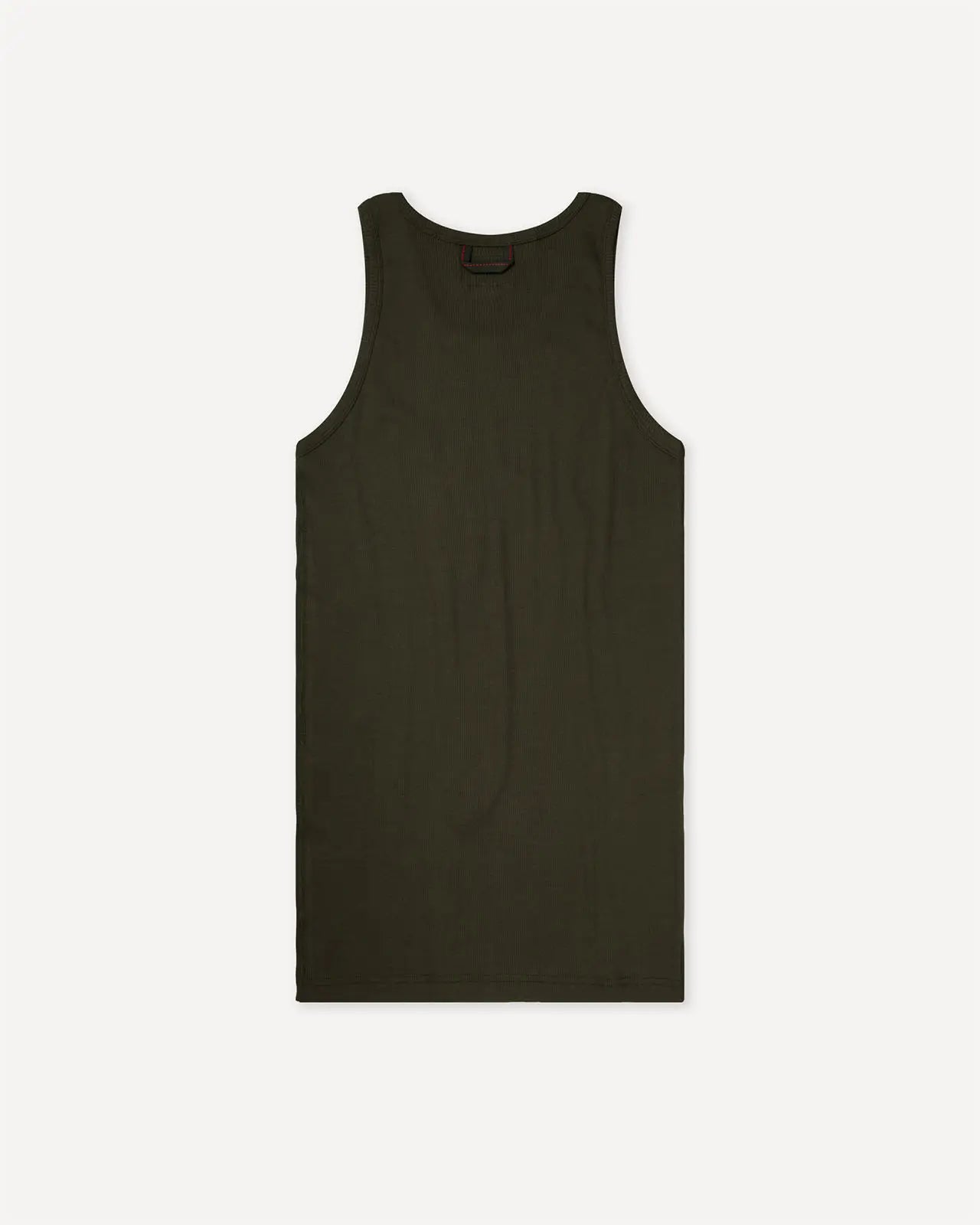Men's tank top dark forest green back Gari Hemen Biarritz