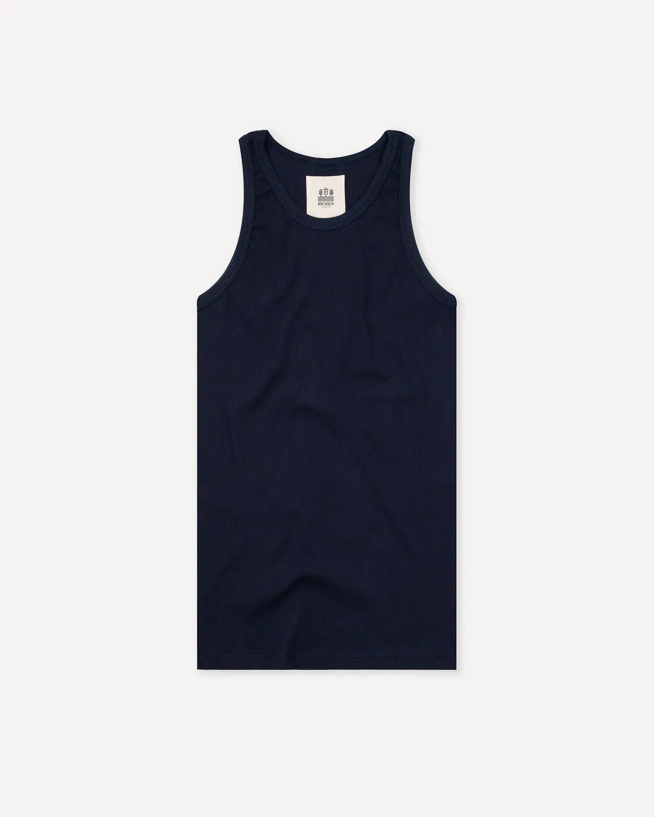 Men's tank top deep marine front Gari Hemen Biarritz