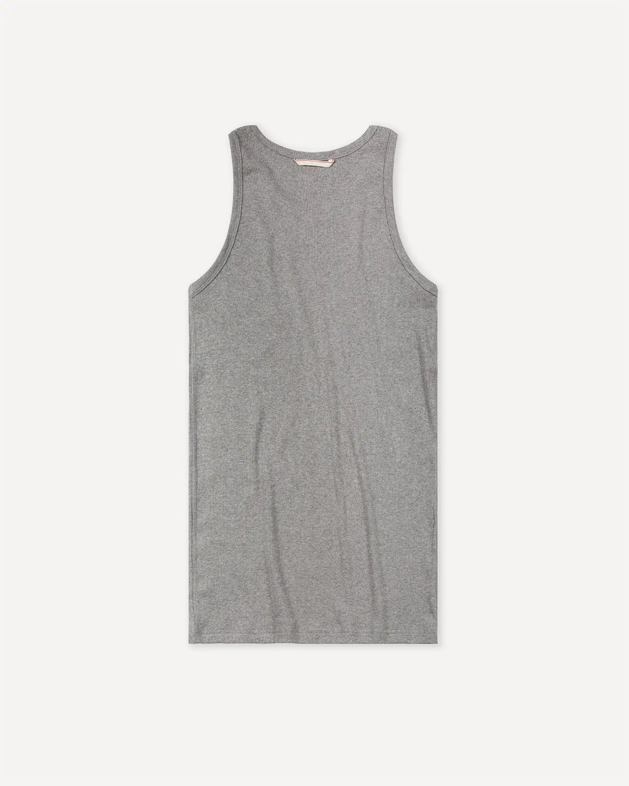 Men's tank top heather grey back Gari Hemen Biarritz