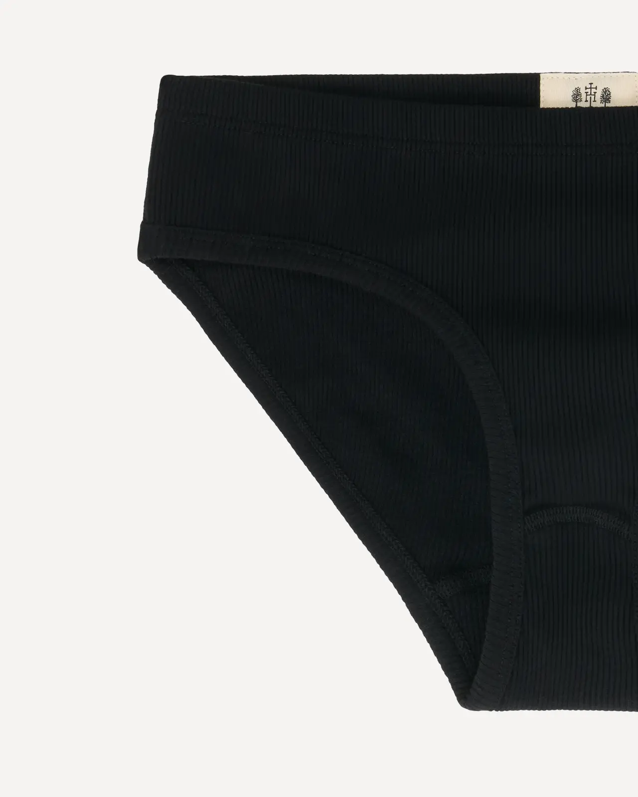 Women's brief black detail Ema Hemen Biarritz