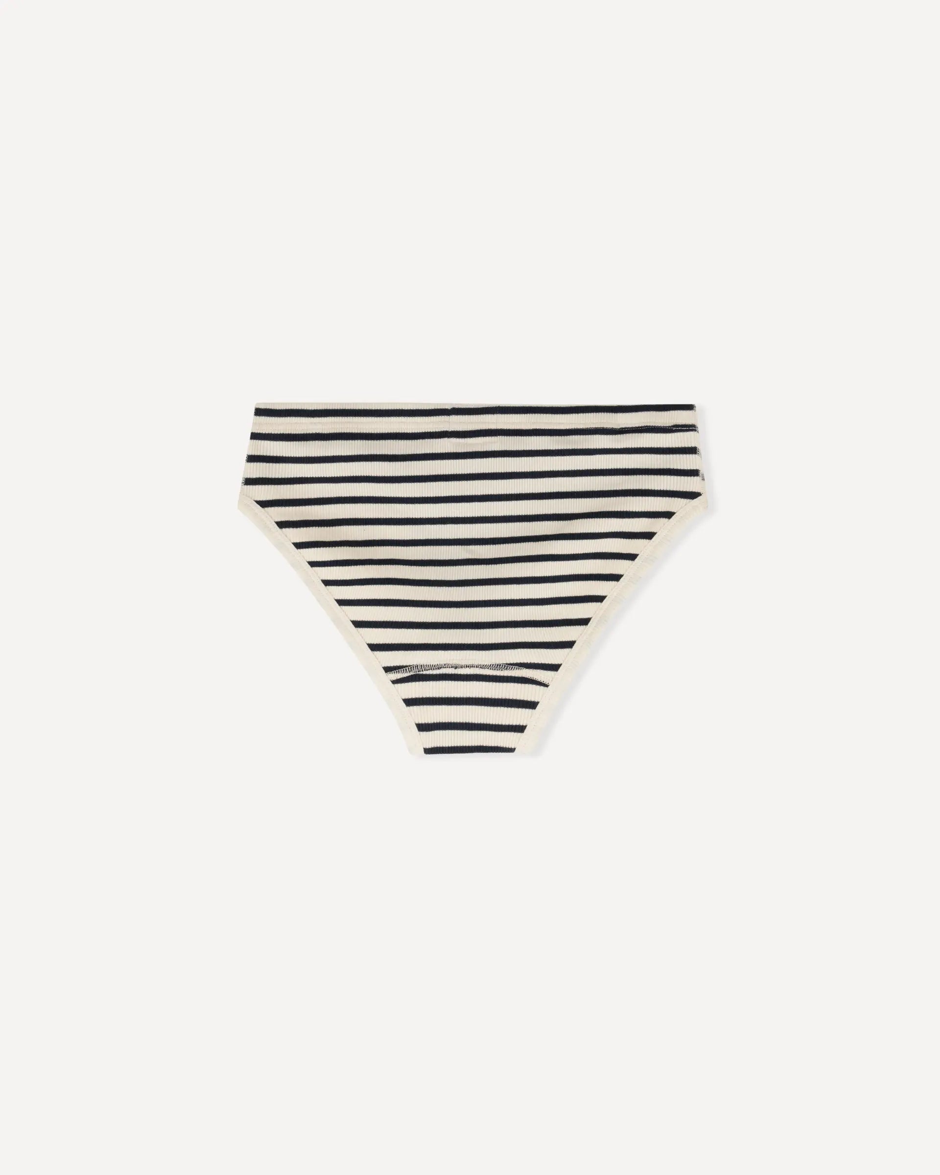 Women's brief breton stripe marine back Ema Hemen Biarritz