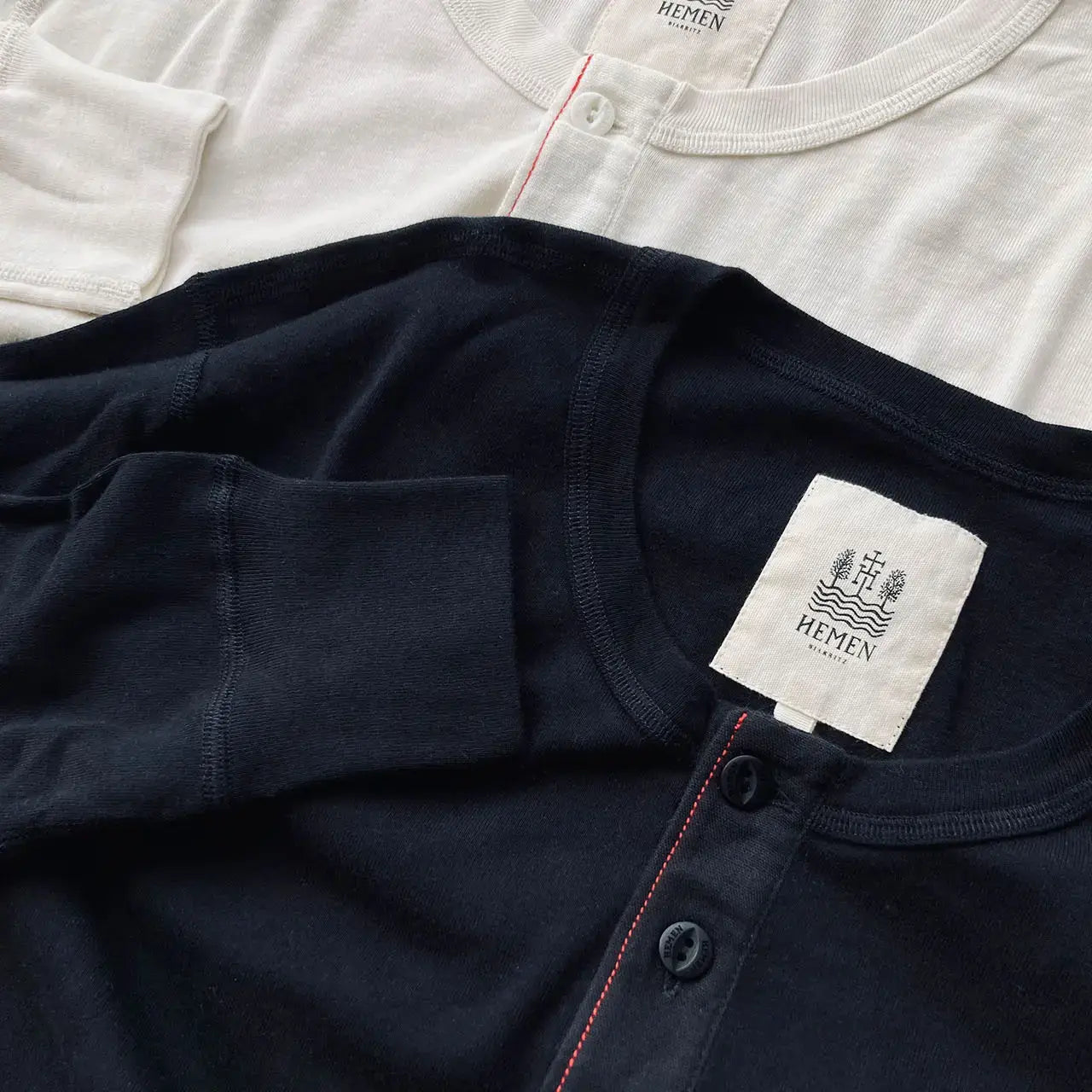 Henley Gari for men by Hemen Biarritz, organic cotton | HEMEN Biarritz | BLOC 1