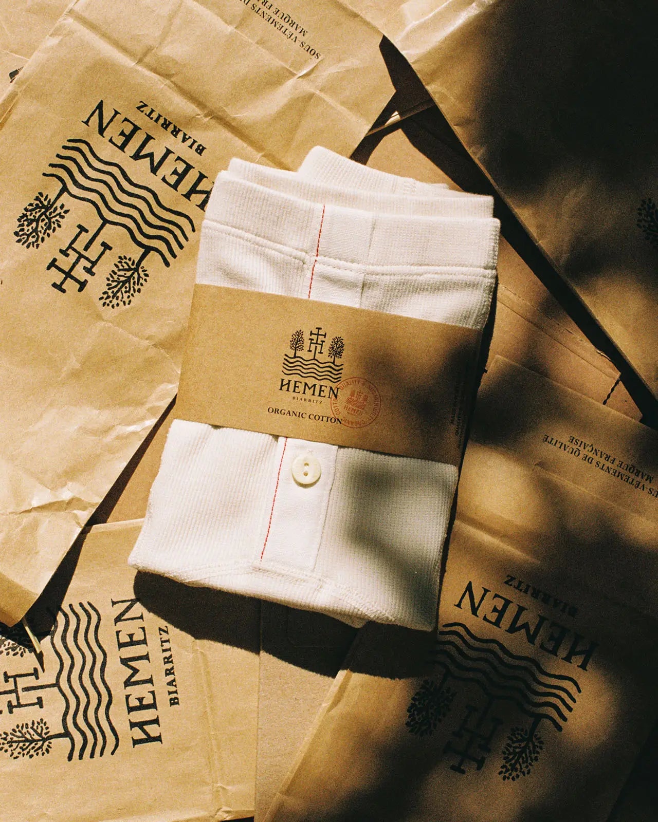 Boxer brief  Albar and kraft paper packaging with Hemen logo - Hemen Biarritz