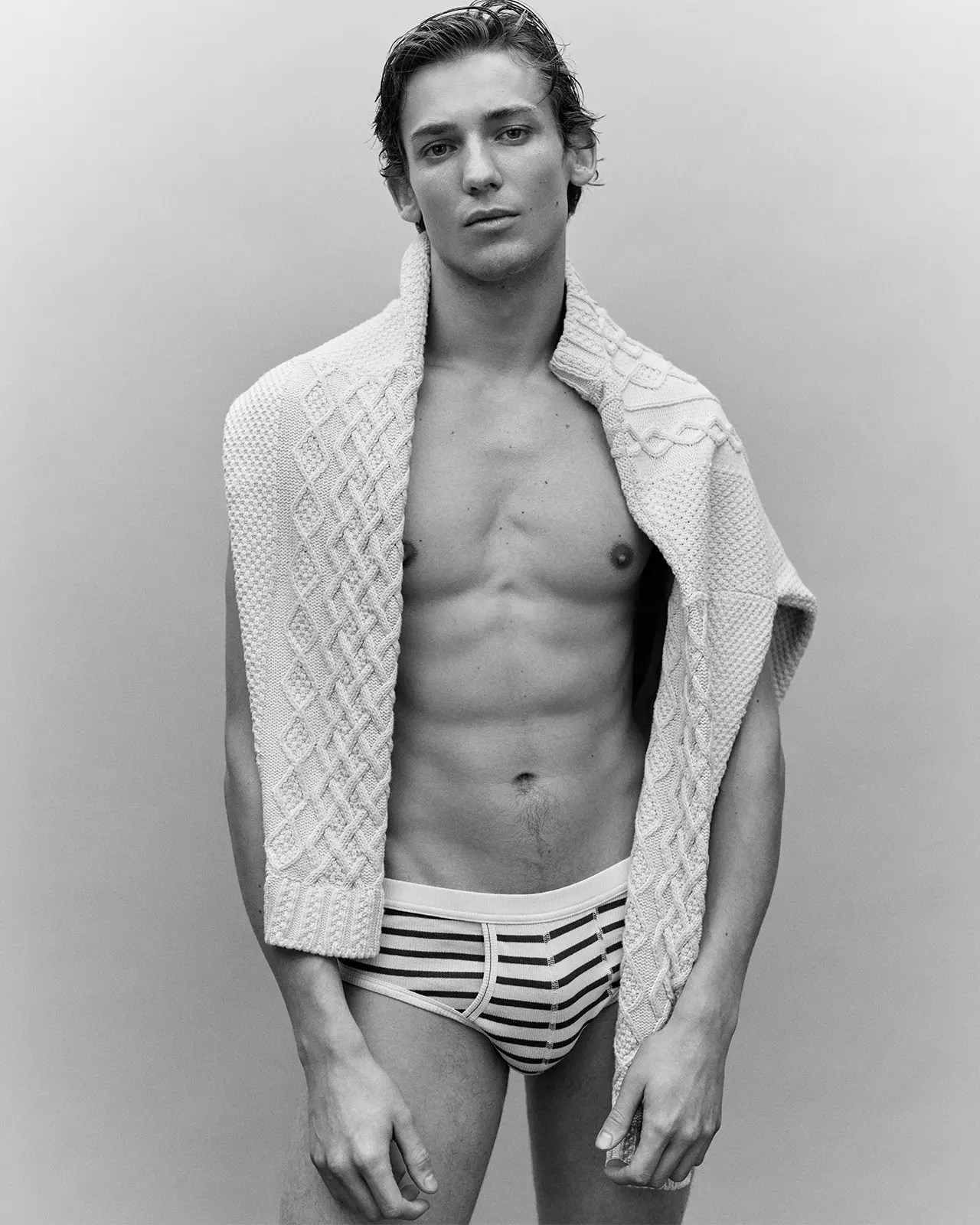 Men's breton stripe briefs organic cotton Hemen Biarritz