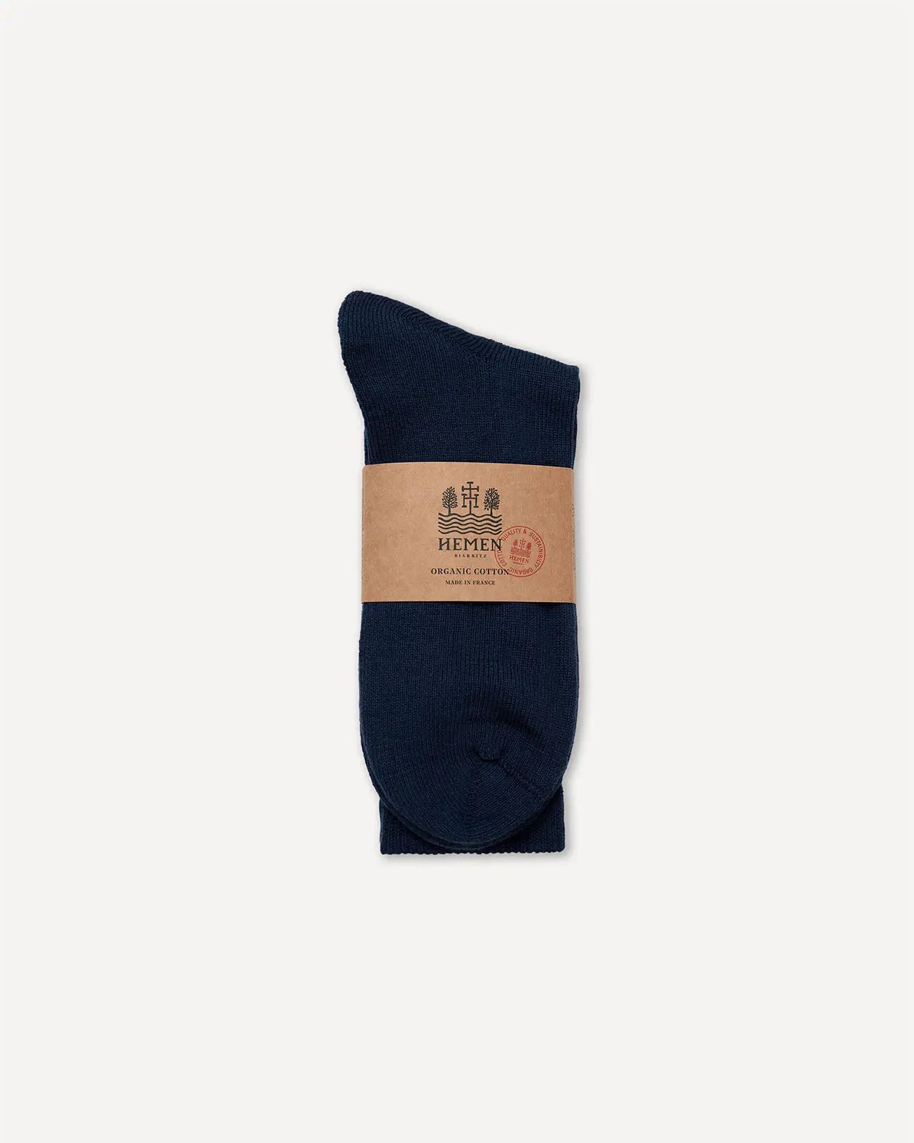 Men's socks deep marine detail HMN04 Hemen Biarritz