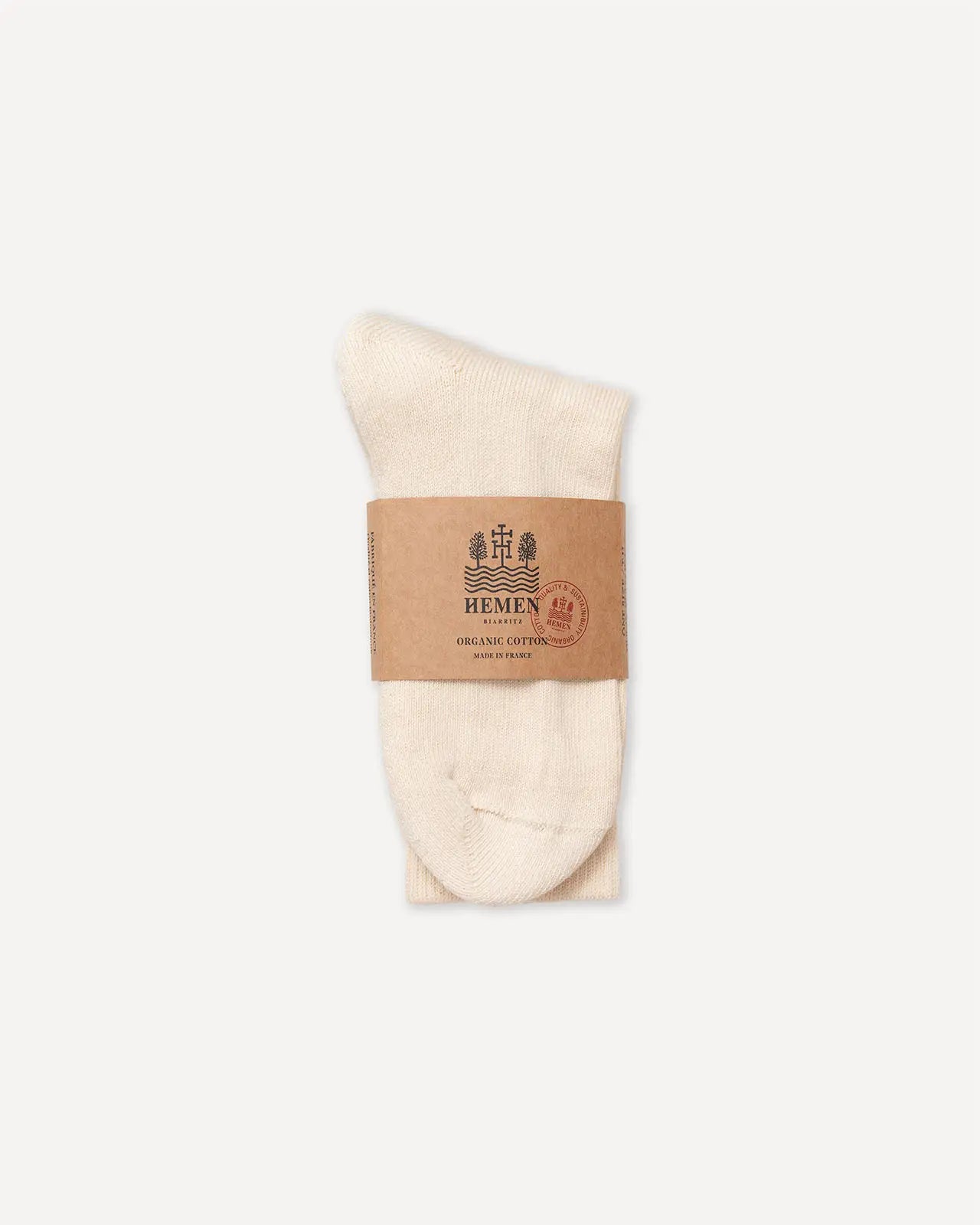 HMN04 socks natural Hemen Biarritz