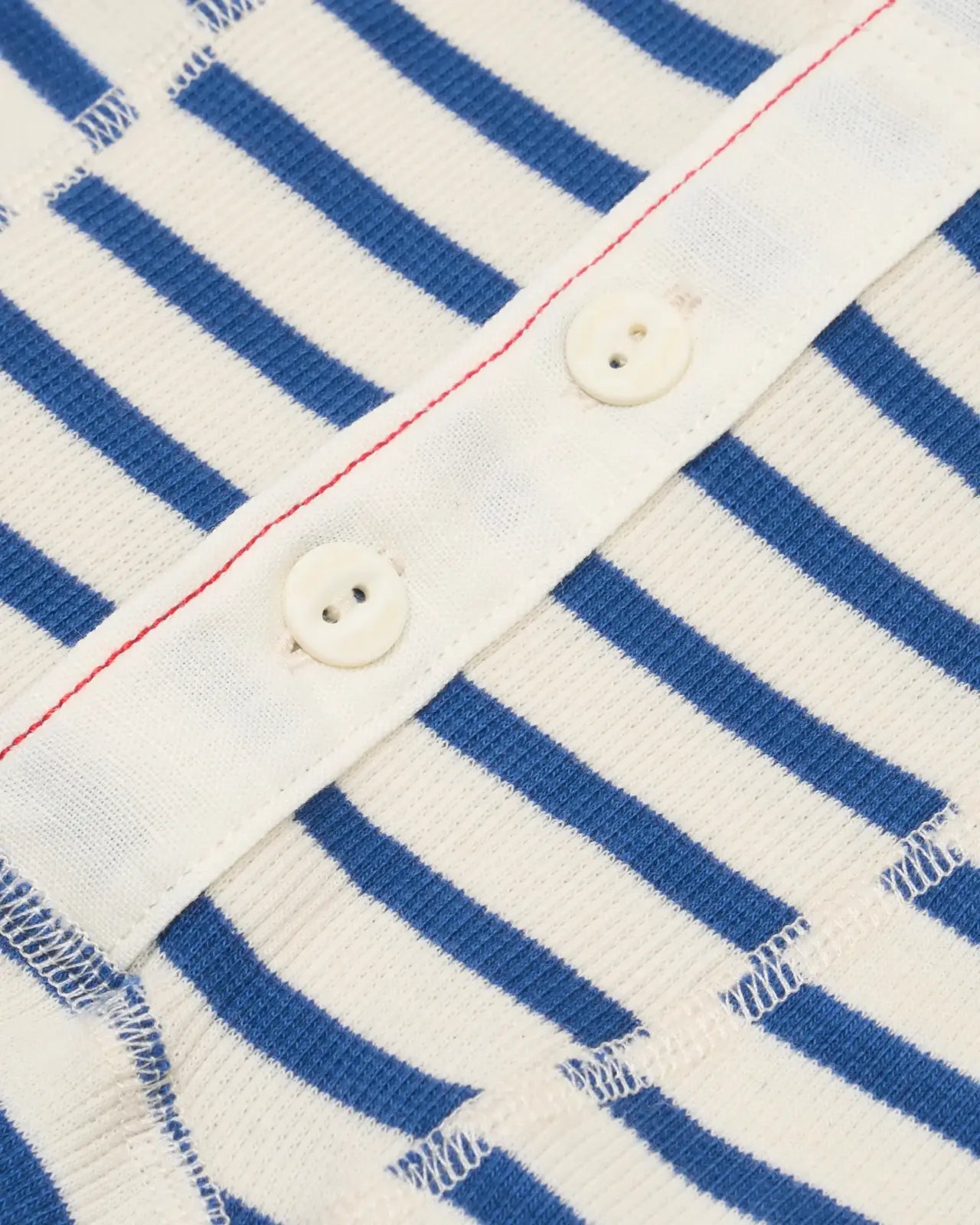 Men's boxer brief breton stripe blue detail Albar Hemen Biarritz
