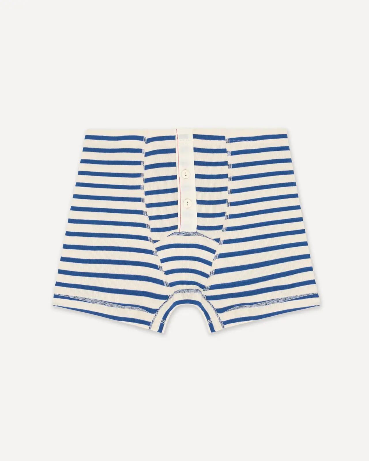 Men's boxer brief breton stripe blue front Albar Hemen Biarritz