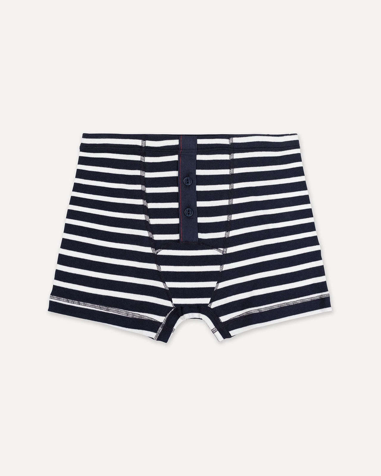 Men’s boxer brief breton stripe marine front Albar Hemen Biarritz