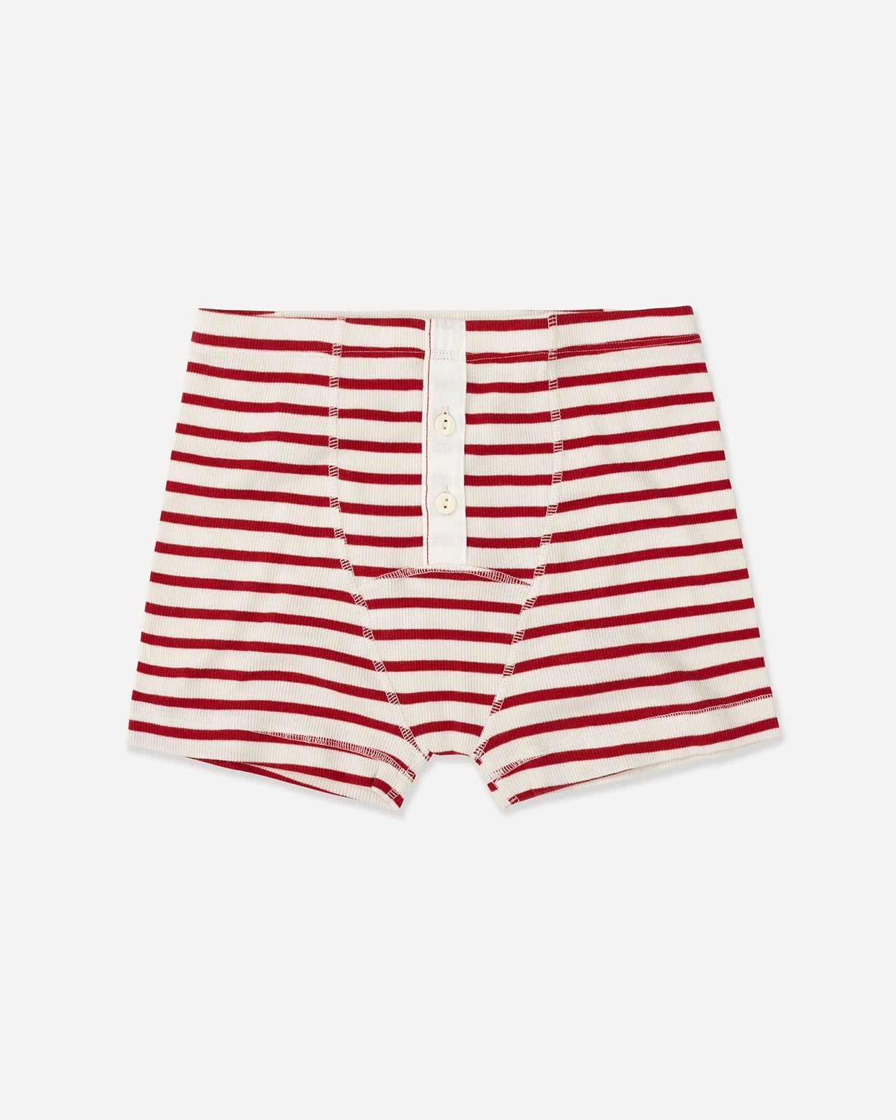 Men’s boxer brief breton stripe red front Albar Hemen Biarritz