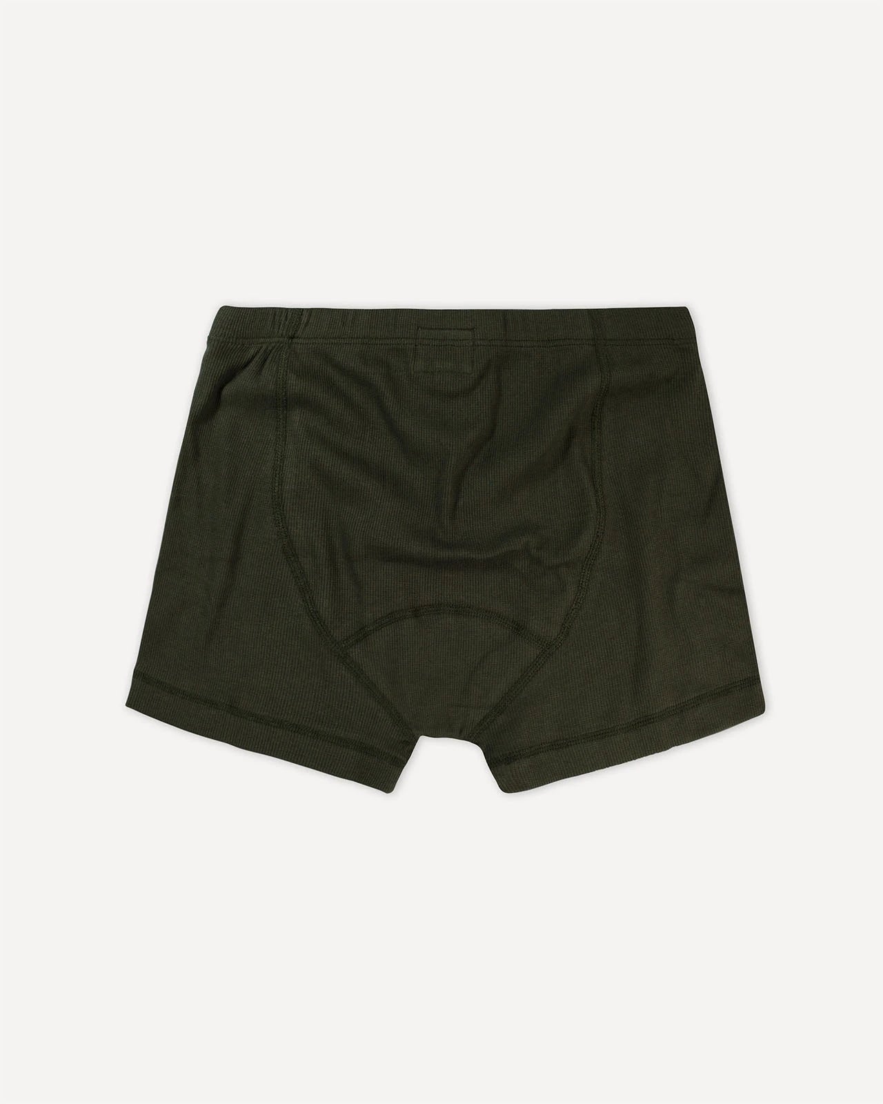 Men’s boxer brief dark forest green back Albar Hemen Biarritz