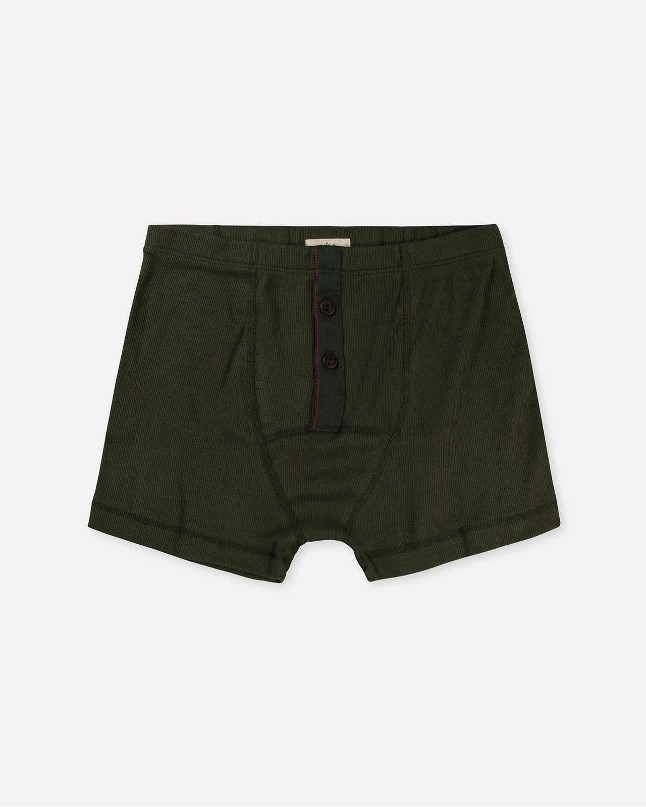 Men’s boxer brief dark forest green front Albar Hemen Biarritz