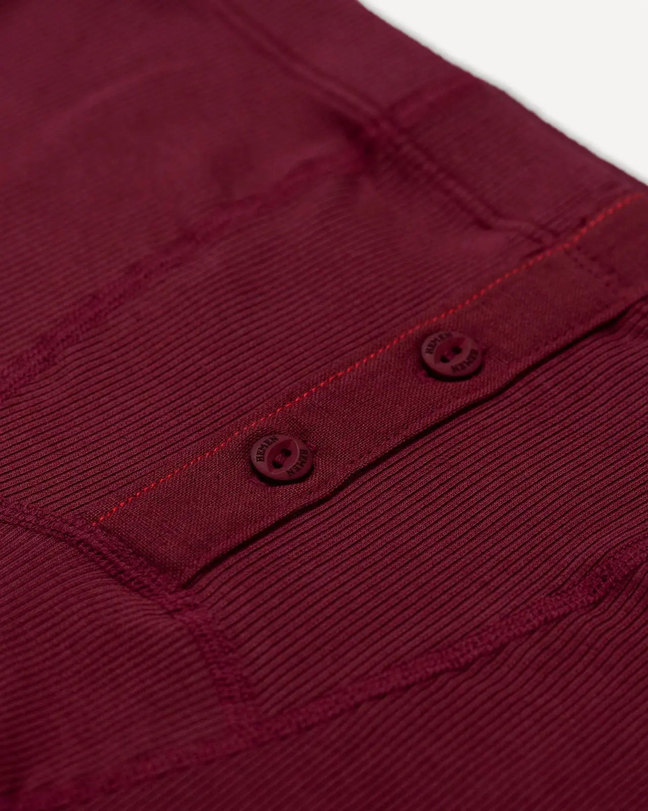Men’s boxer brief wine red detail Albar Hemen Biarritz