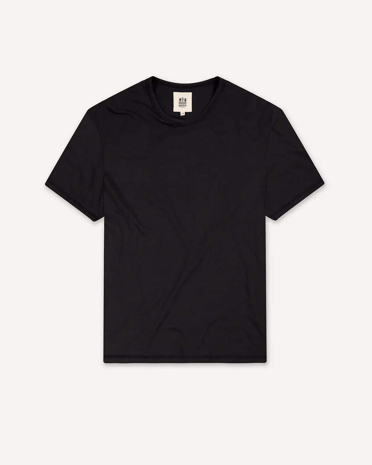 Men's t-shirt black front Dani Hemen Biarritz