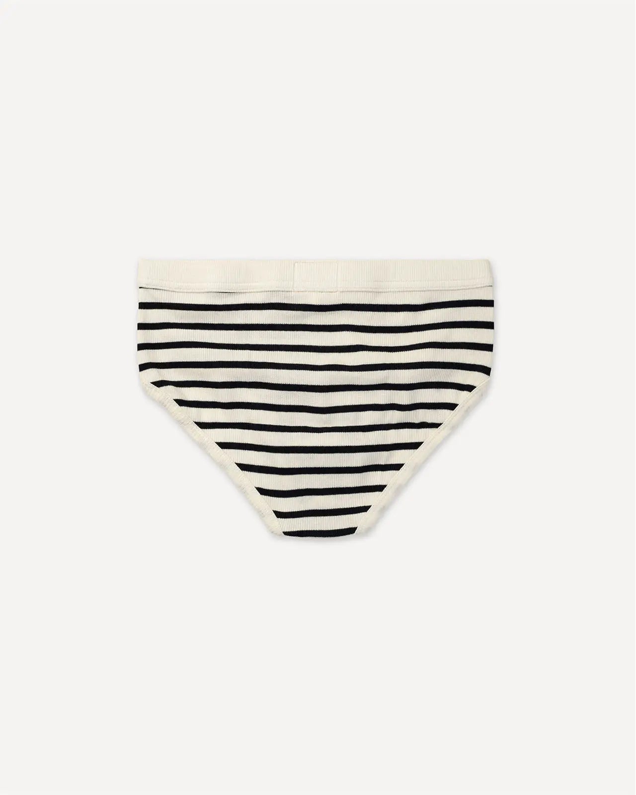 Men's brief breton stripe natural marine back Etor Hemen Biarritz