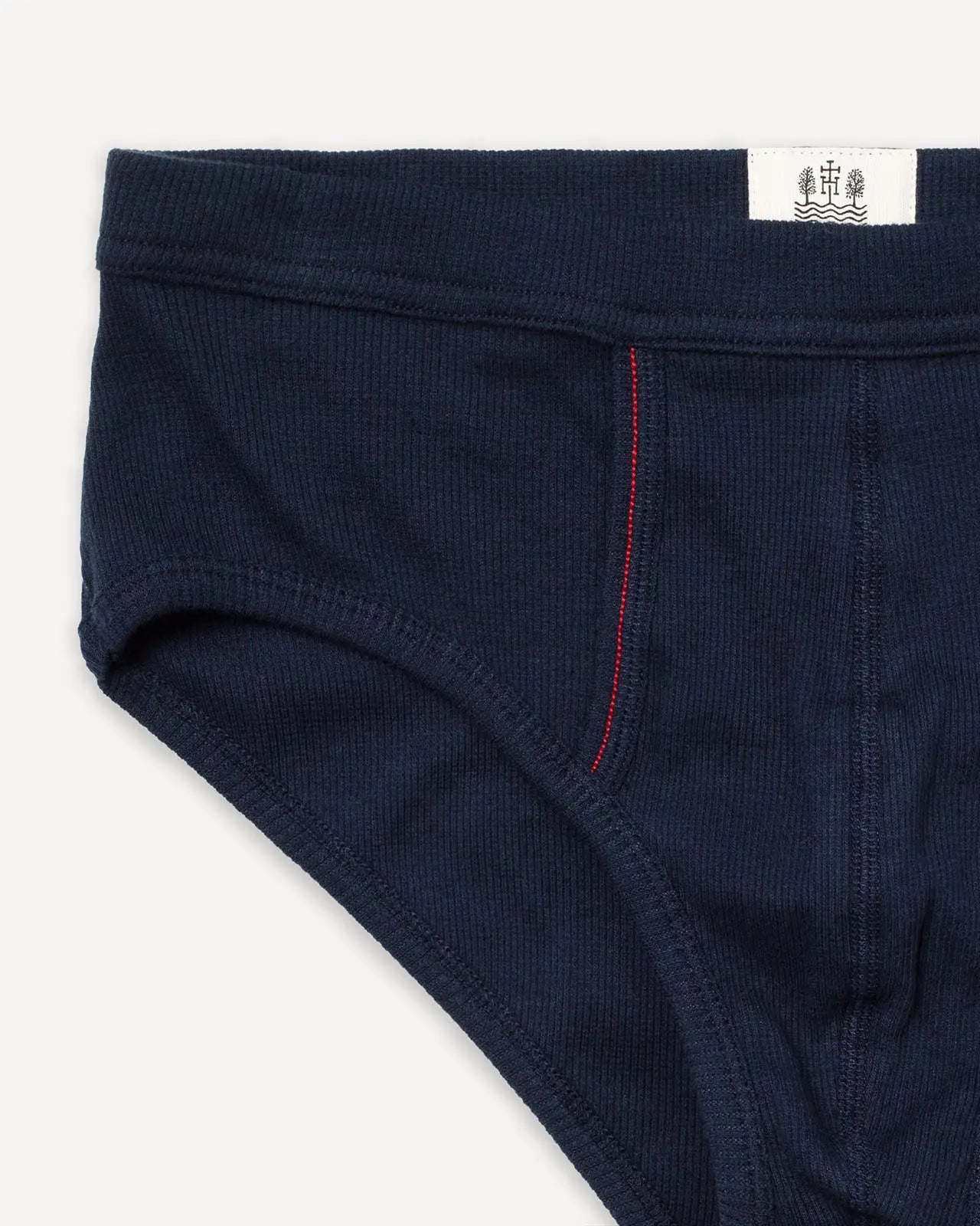 Men's brief deep marine detail Etor Hemen Biarritz