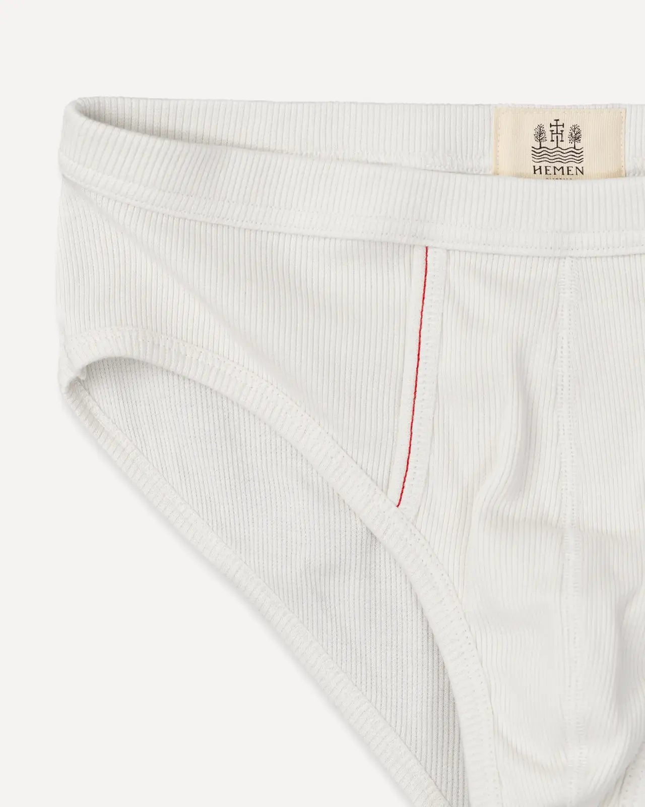Men's brief off white detail Etor Hemen Biarritz