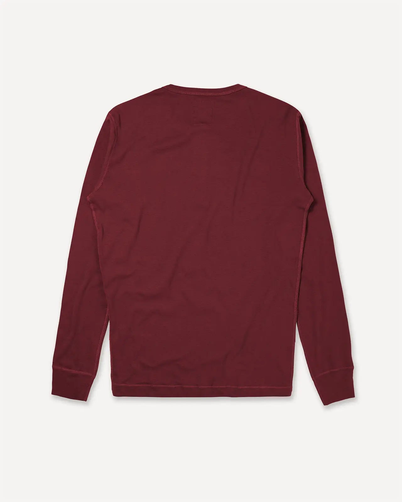 Men's henley wine red back Harri Hemen Biarritz