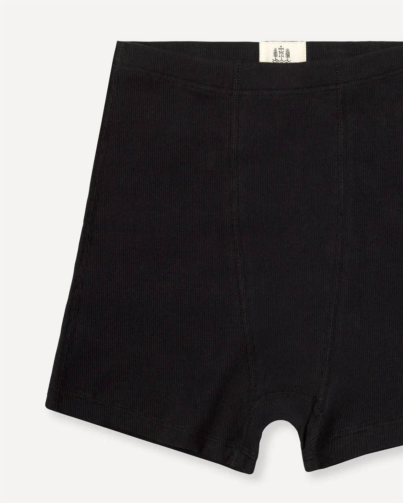Women's boxer brief black detail Jone Hemen Biarritz
