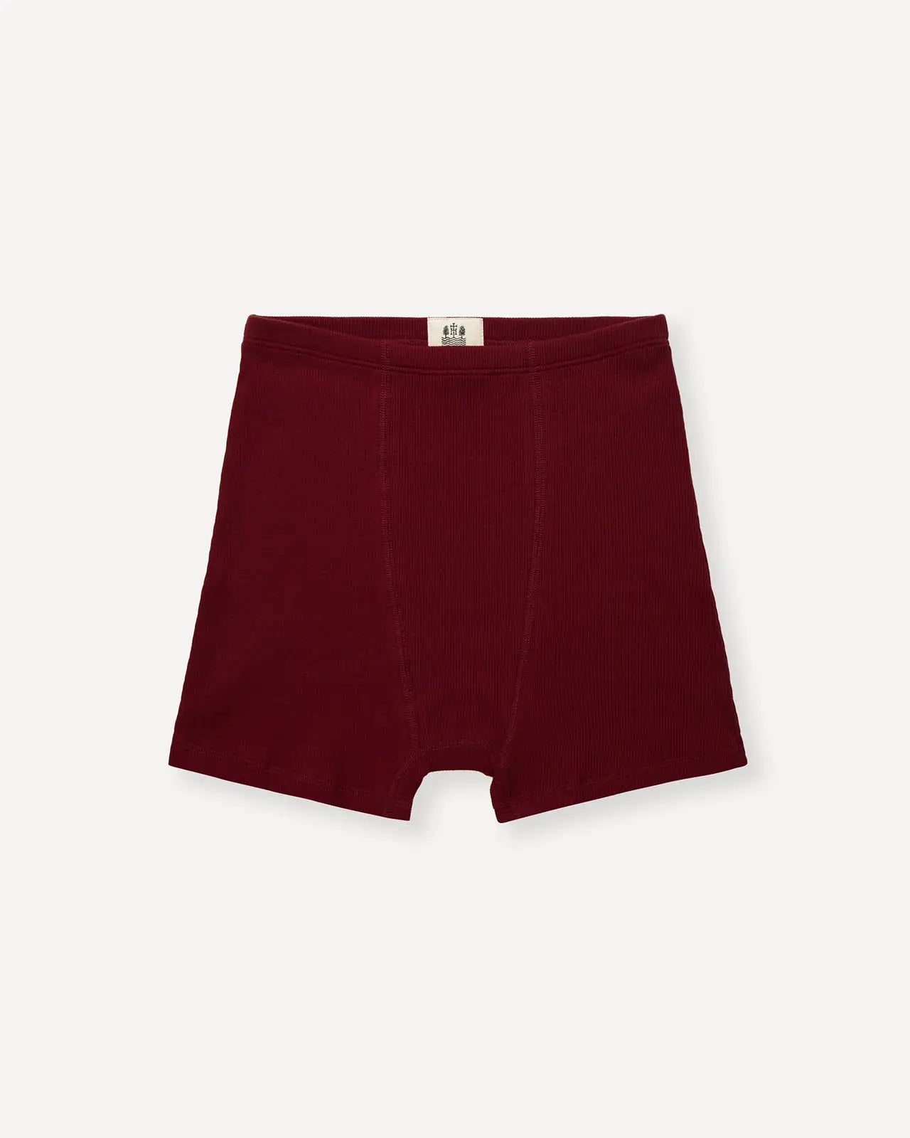 Women's boxer brief wine red front Jone Hemen Biarritz