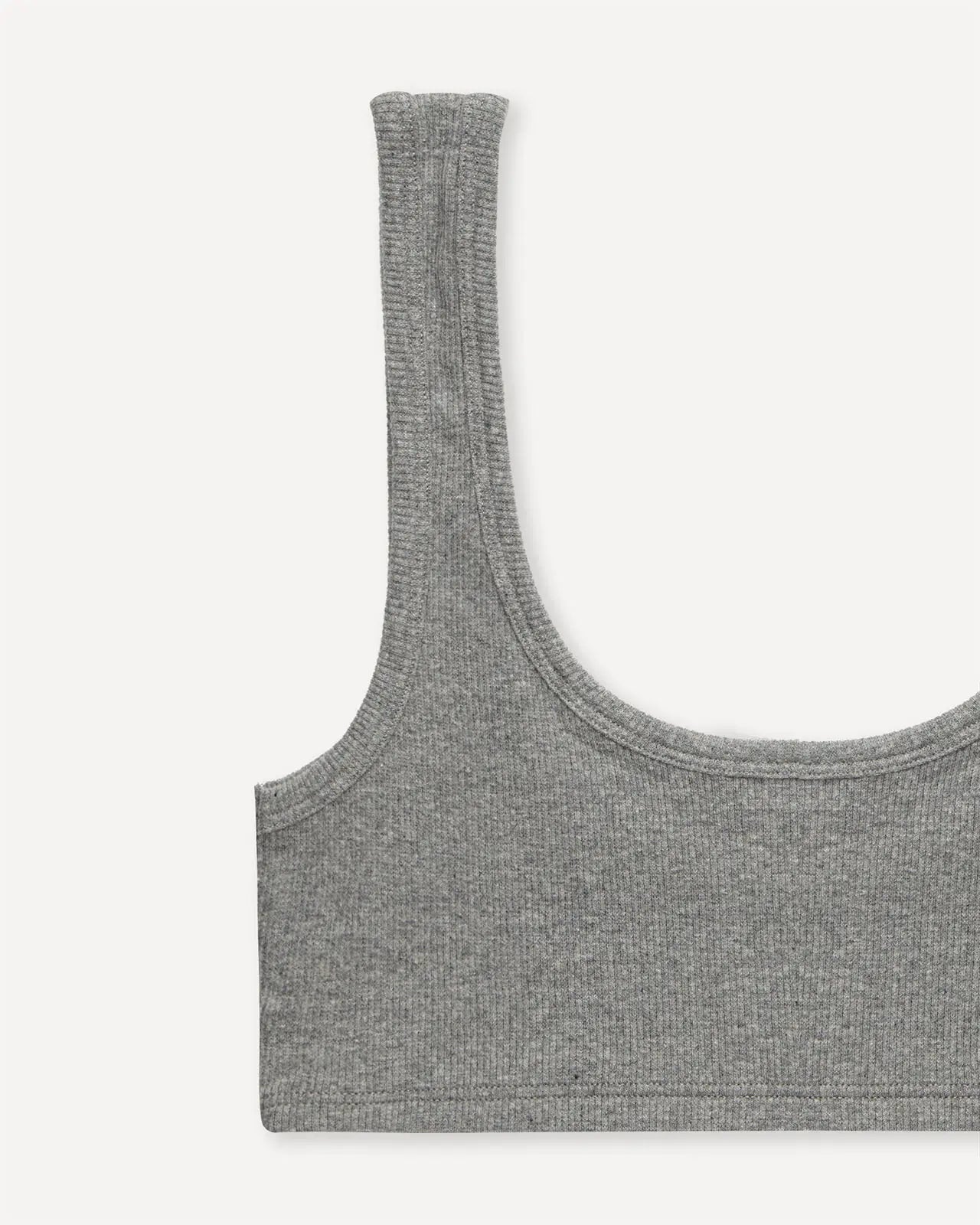 Women's bra heather grey detail Nille Hemen Biarritz