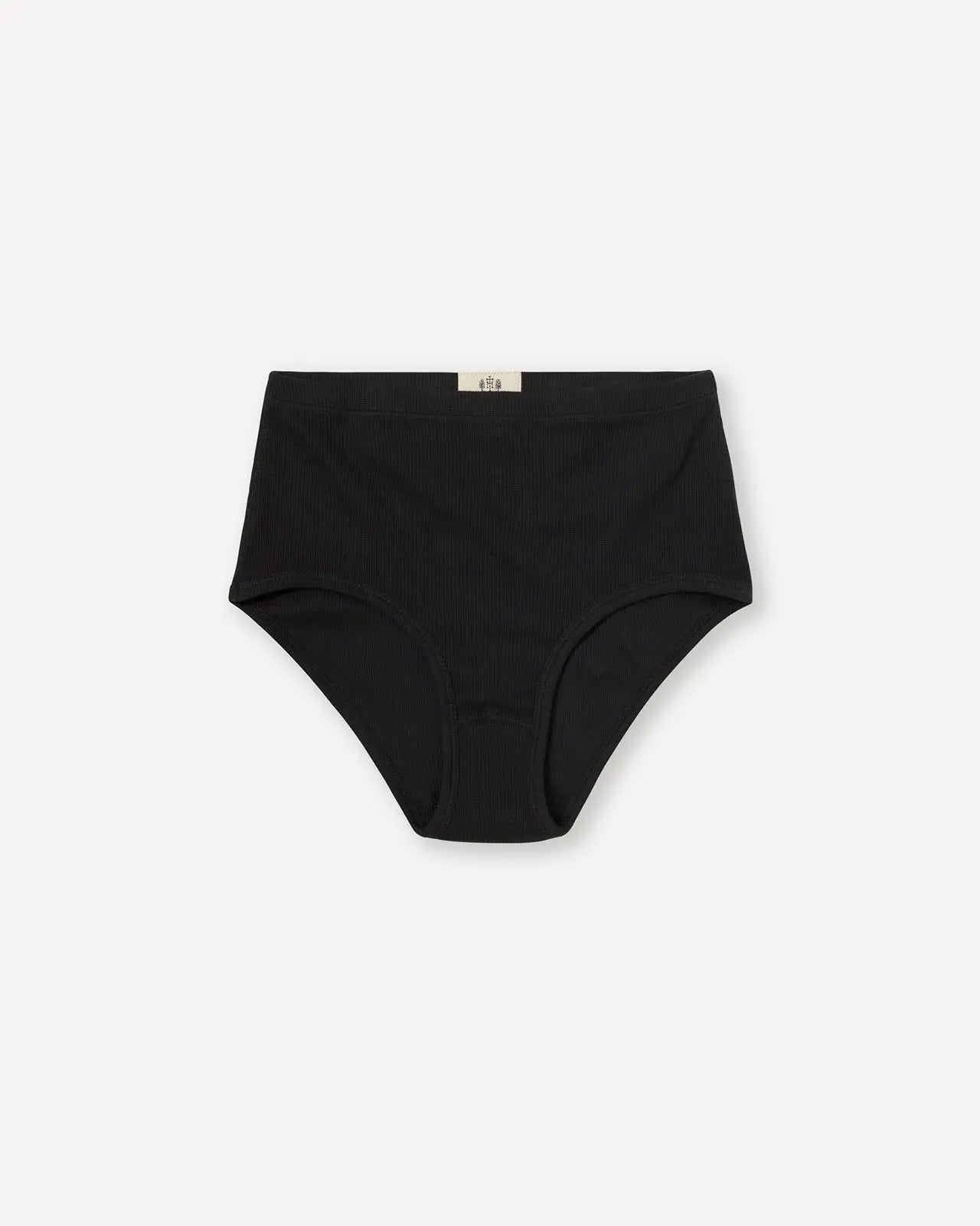 Women's brief black front Luki Hemen Biarritz