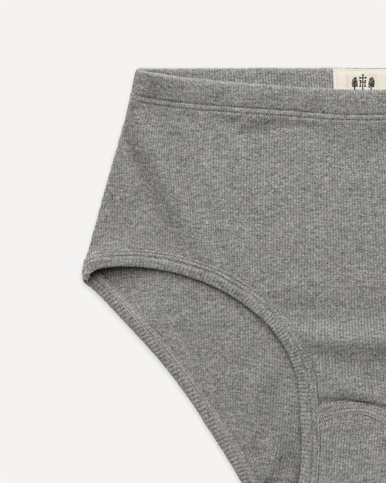Women's brief heather grey detail Luki Hemen Biarritz