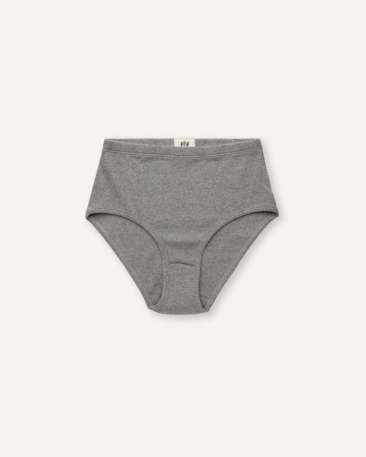 Women's brief heather grey front Luki Hemen Biarritz