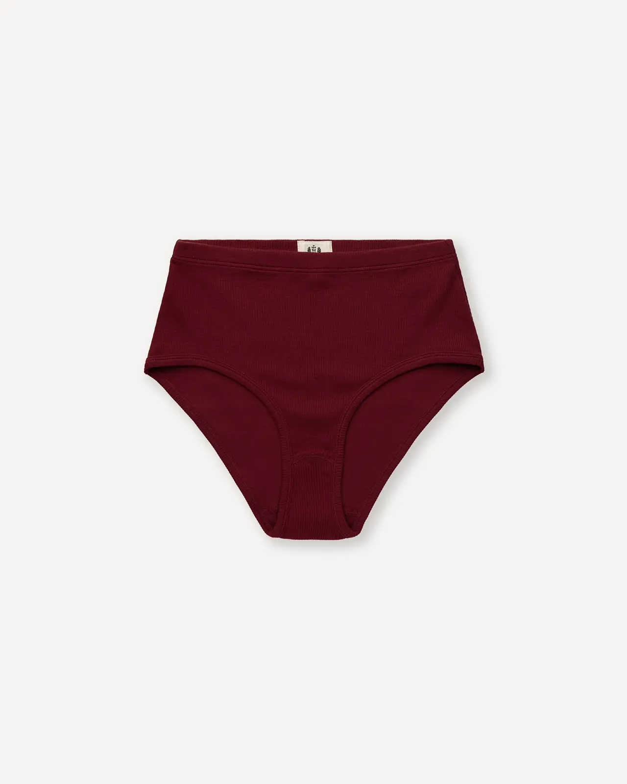 Women's brief wine red front Luki Hemen Biarritz