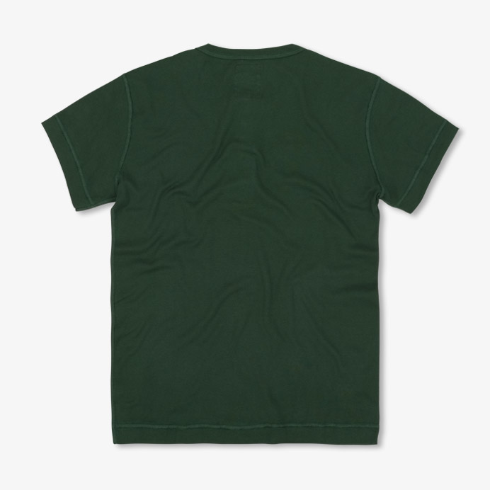 002 henley tunisien luzien deep green hemen marque homme men coton bio sustainable
