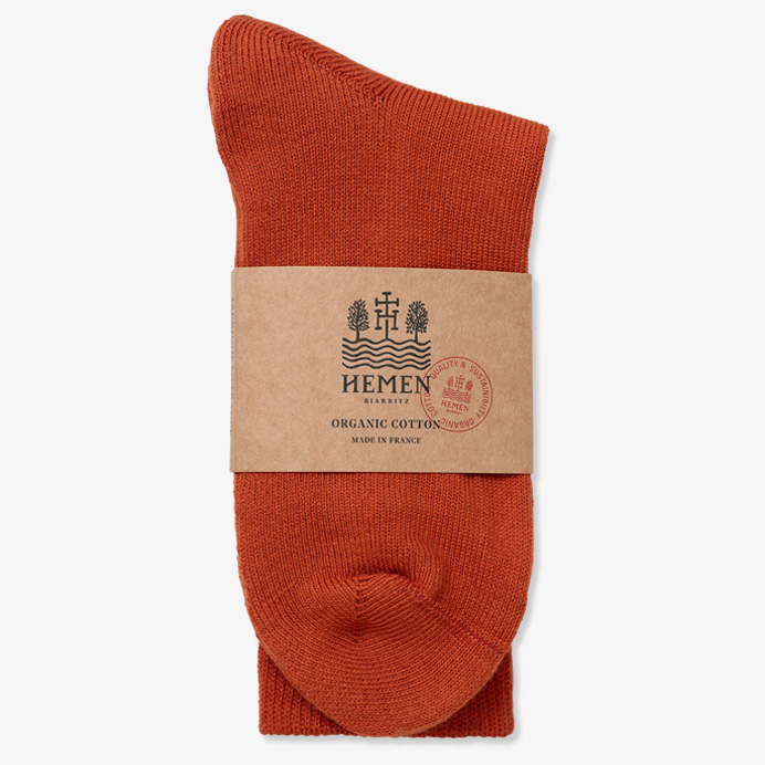 A copper socks hmn chaussette hemen made in france marque homme men coton bio sustainable