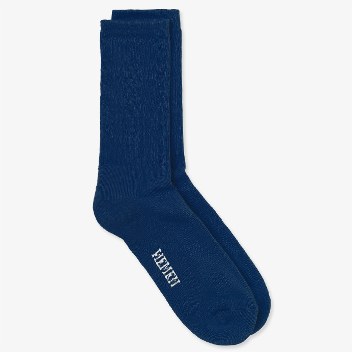 01 blue bleu socks hmn04 chaussette hemen made in france marque homme men coton bio sustainable