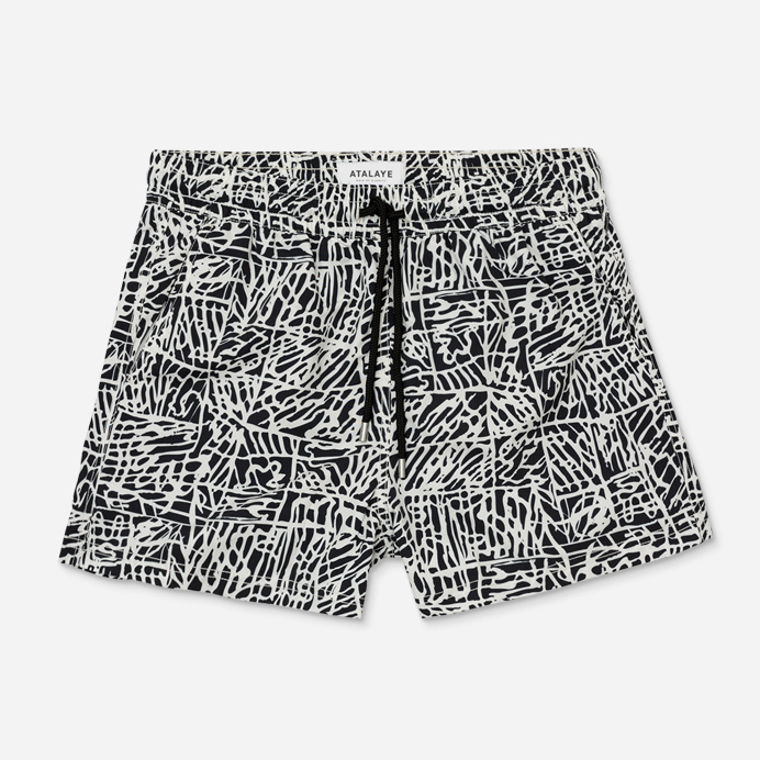 short de bain artia black swim shorts atalaye marque homme men recycle recycled sustainable