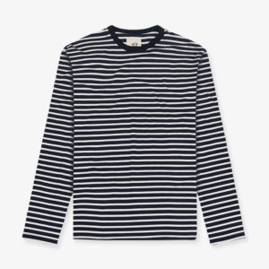 B joritz breton stripe deepmarine natural mariniere hemen marque homme men coton bio sustainable front
