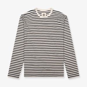 B joritz breton stripe natural marine mariniere hemen marque homme men coton bio sustainable front