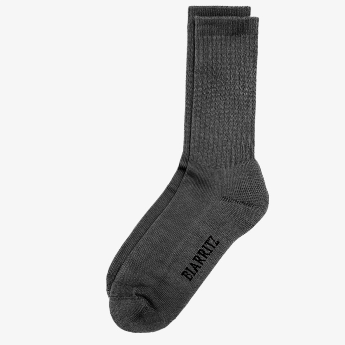 blue heathergrey socks hmn chaussette hemen made in france marque homme men coton bio sustainable